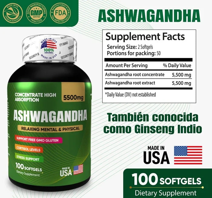 ASHWAGANDHA - Contra Entrega